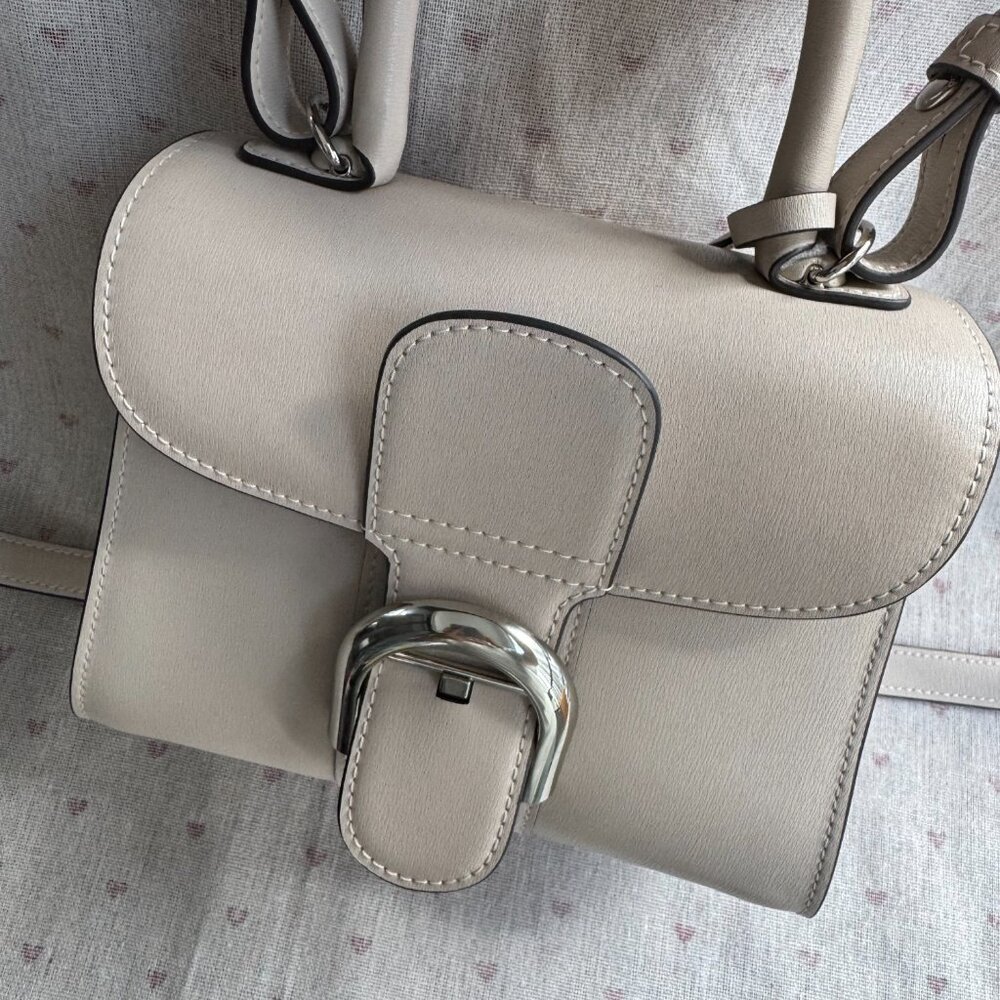 Delvaux Box Calfskin Mini Brillant Satchel Ivory - Picture 9 of 15